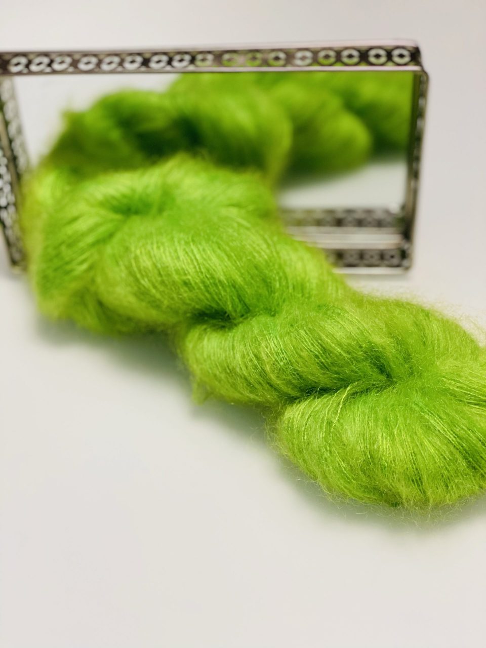 Kid Mohair 50 g - semi solid - Pixie Moss – Bild 4