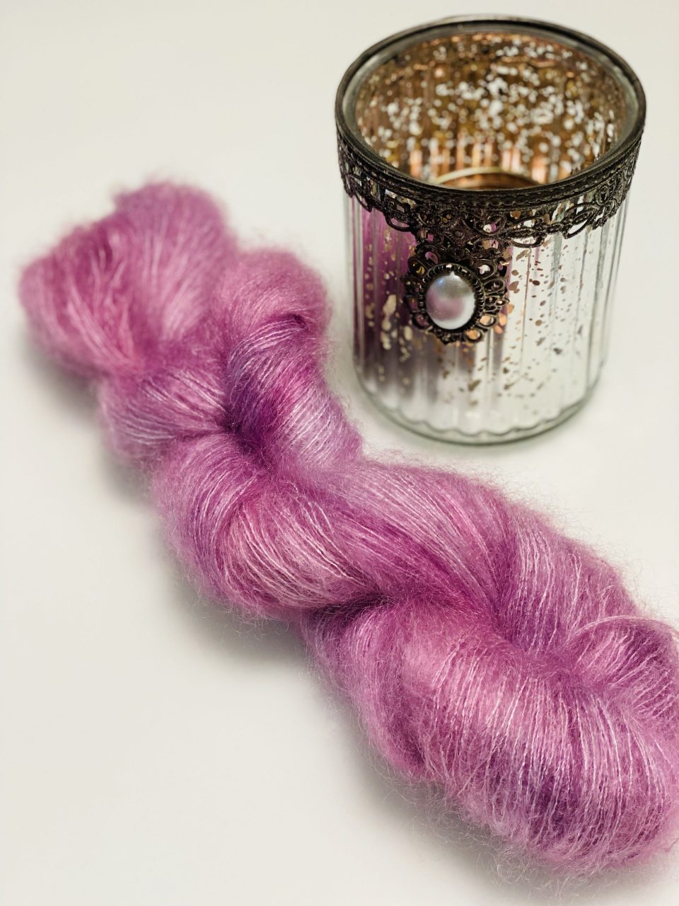 Kid Mohair 50g - semi solid - Enchanted Petal – Bild 4