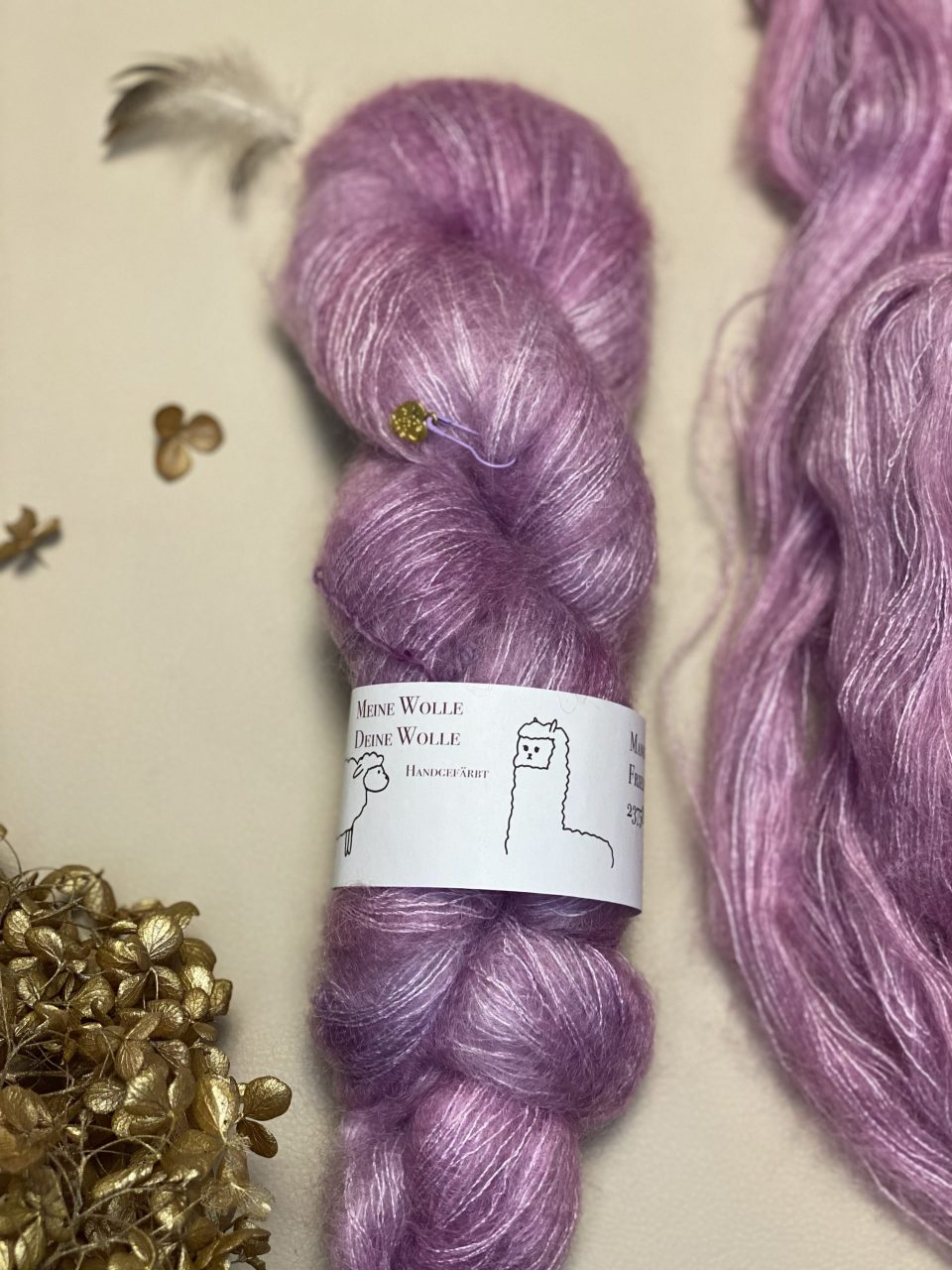 Kid Mohair 50g - semi solid - Enchanted Petal – Bild 2
