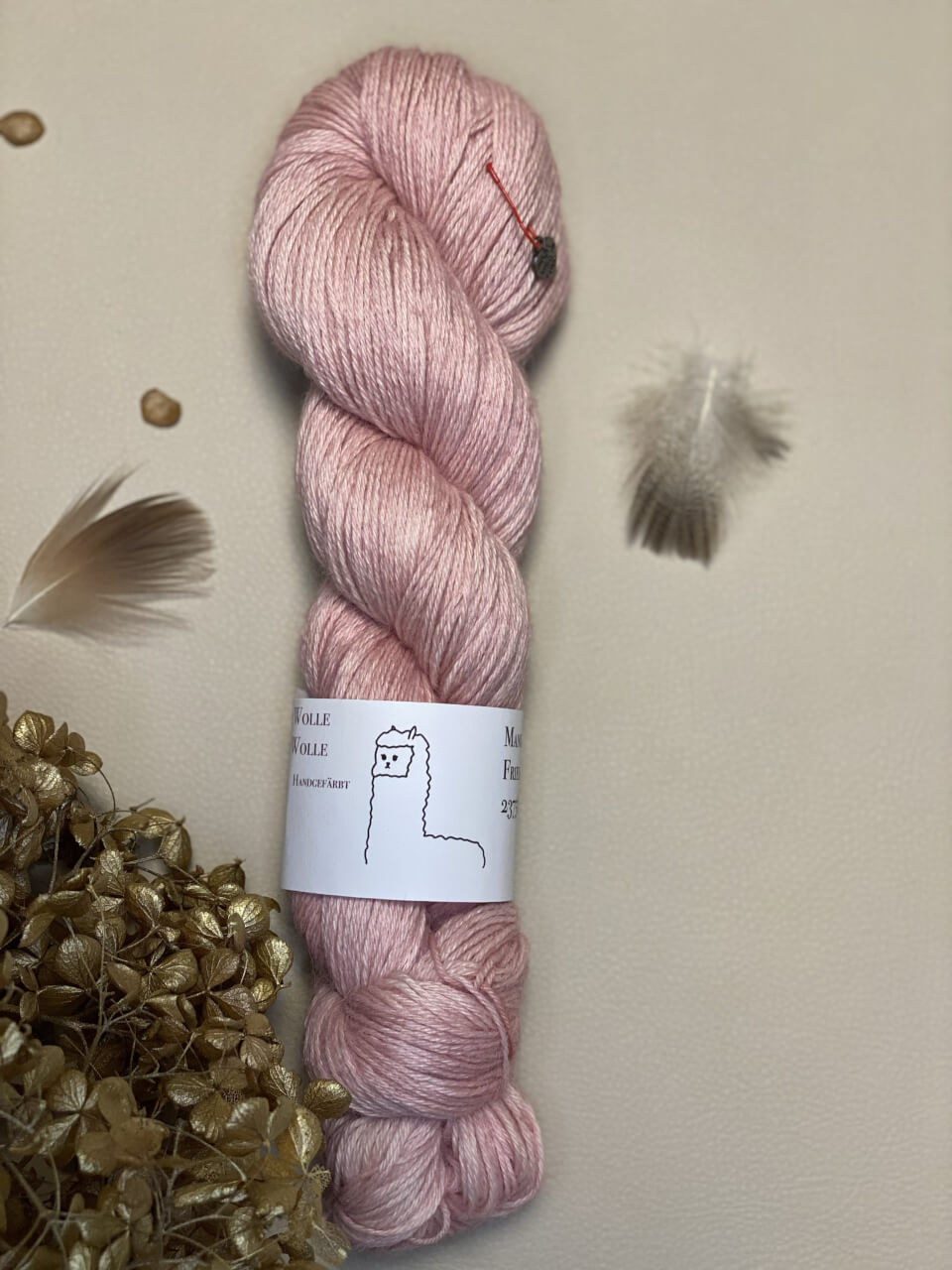 Baby-Alpaka - semi solid - Blush – Bild 2