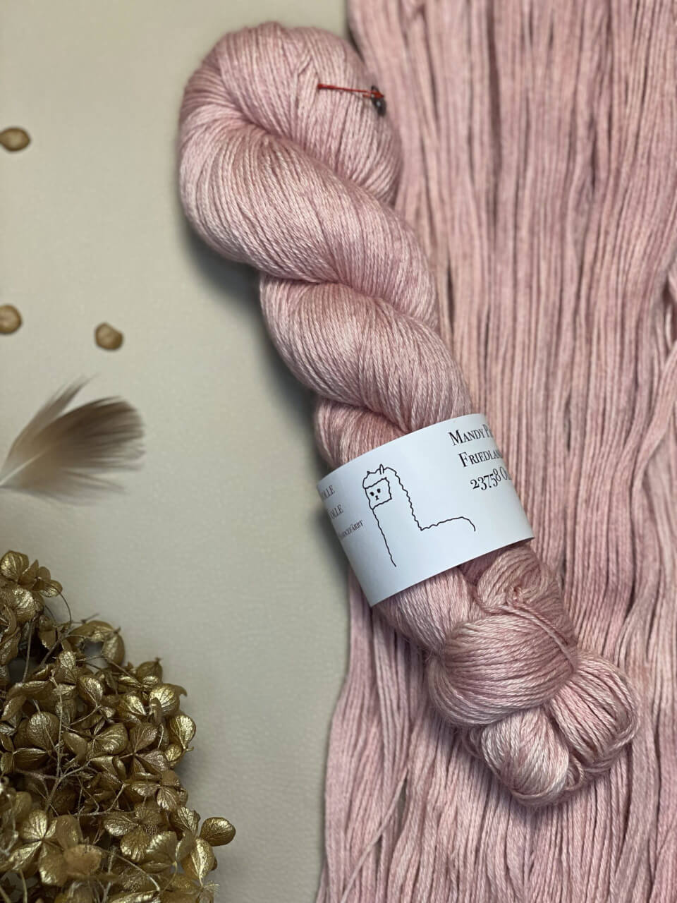 Baby-Alpaka - semi solid - Blush