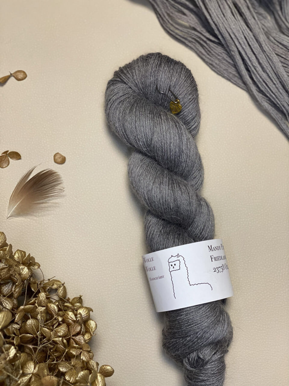 Baby-Alpaka - semi solid - Stein