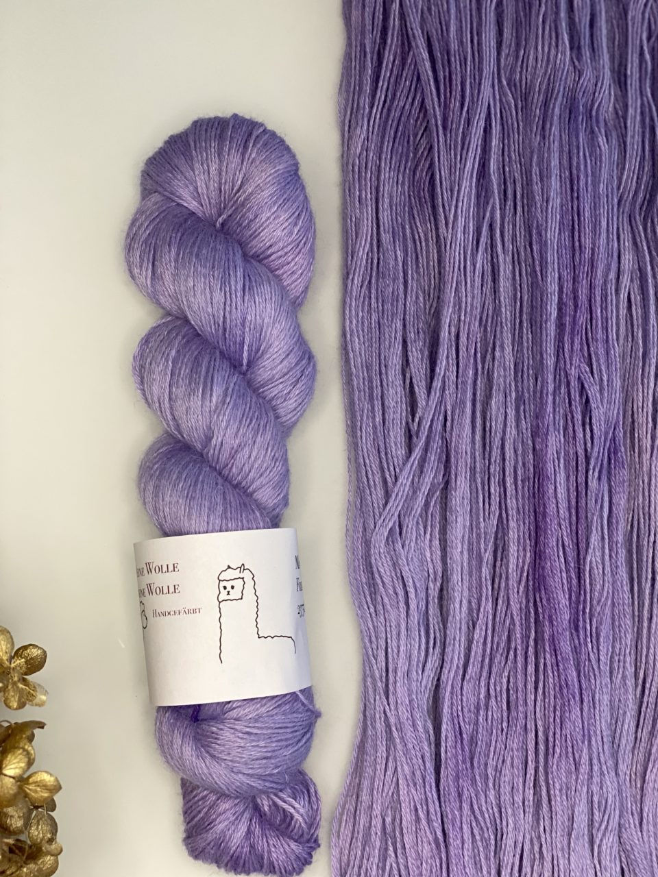 Baby-Alpaka - semi solid - Soft Lilac – Bild 2