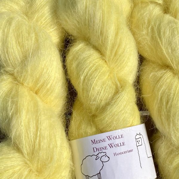 Federleicht Baby Suri|Seide 50g - semi solid - Citrus Sorbet