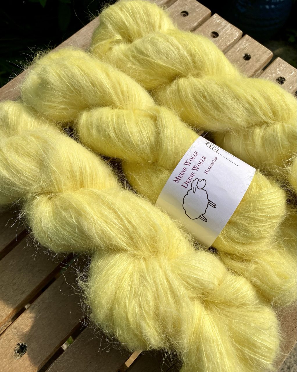 Federleicht Baby Suri|Seide 50g - semi solid - Citrus Sorbet – Bild 3