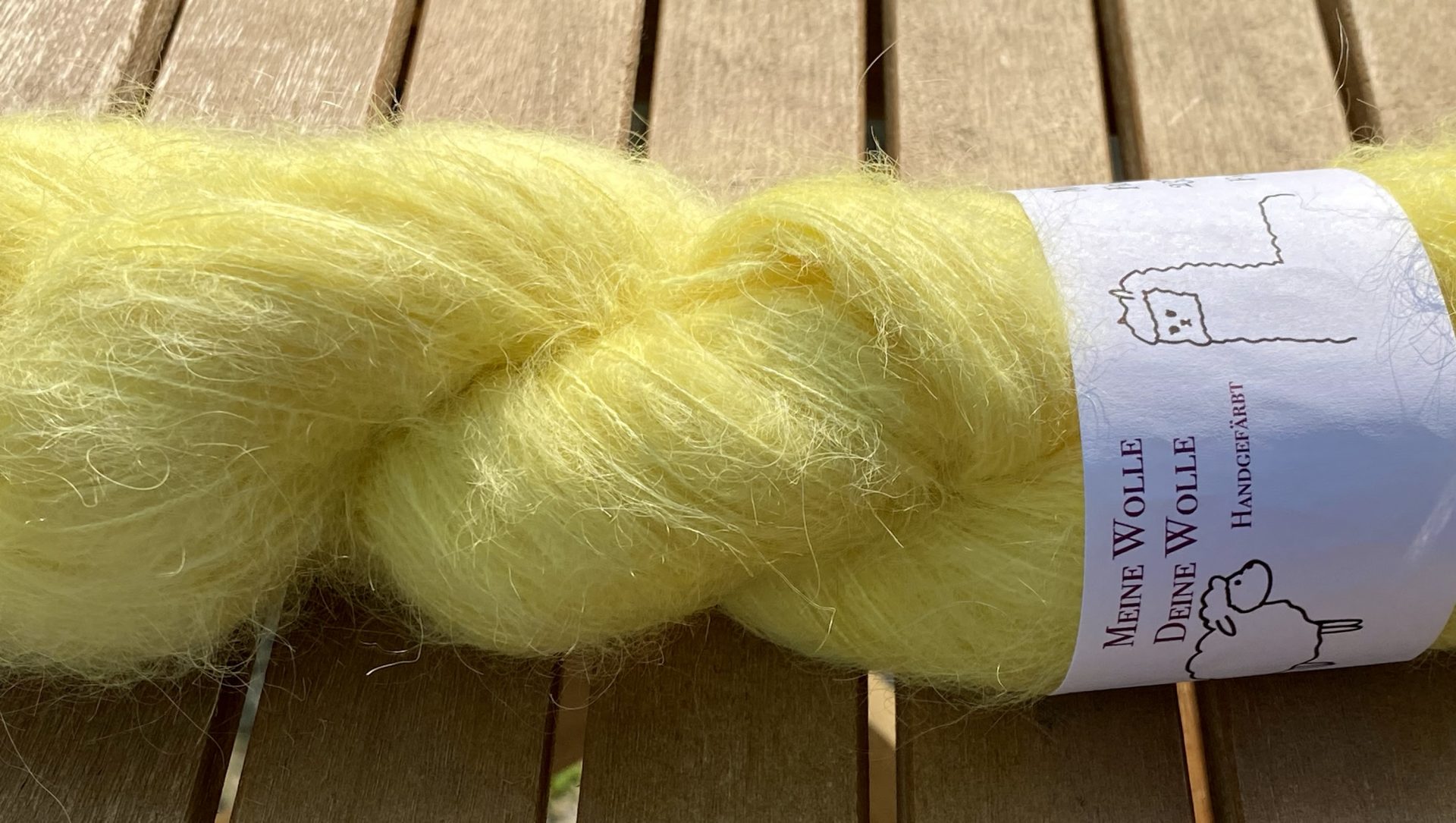 Federleicht Baby Suri|Seide 50g - semi solid - Citrus Sorbet – Bild 4