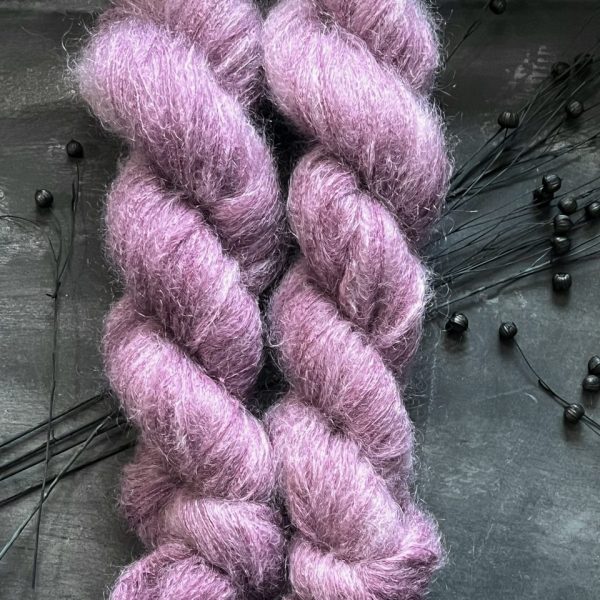 Kid Mohair 50g - semi solid - Violet Plum