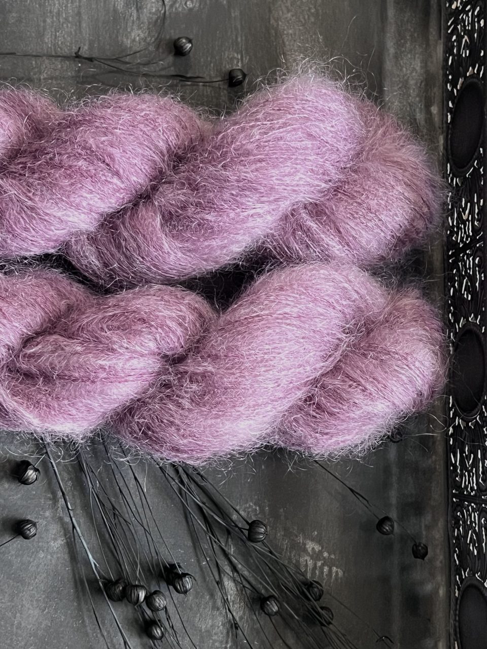 Kid Mohair 50g - semi solid - Violet Plum – Bild 2