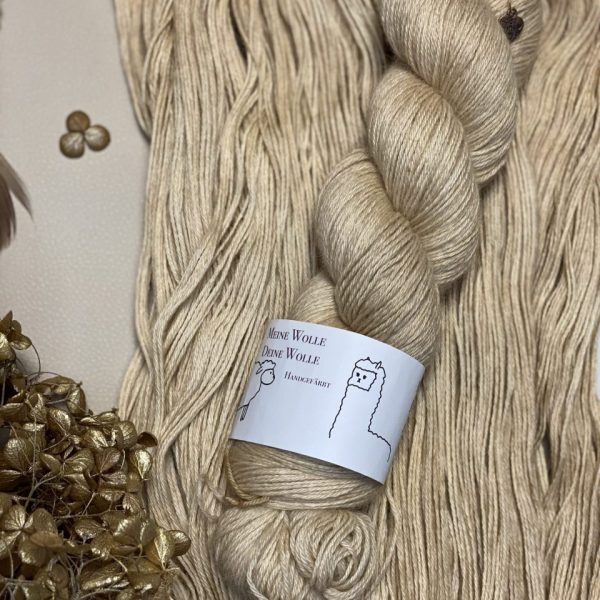 Baby-Alpaka - semi solid - camel