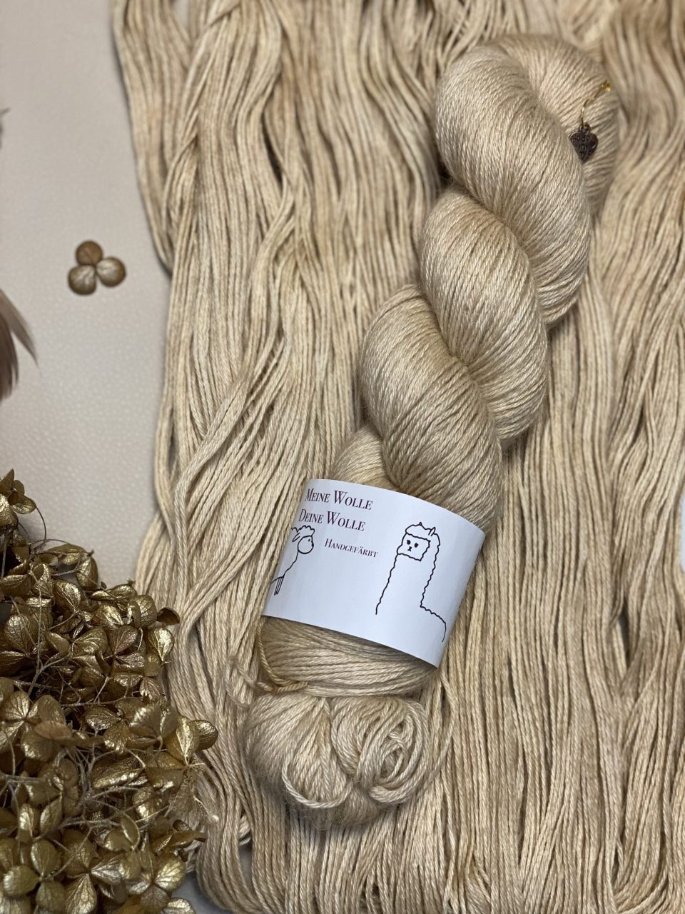 Baby-Alpaka - semi solid - camel