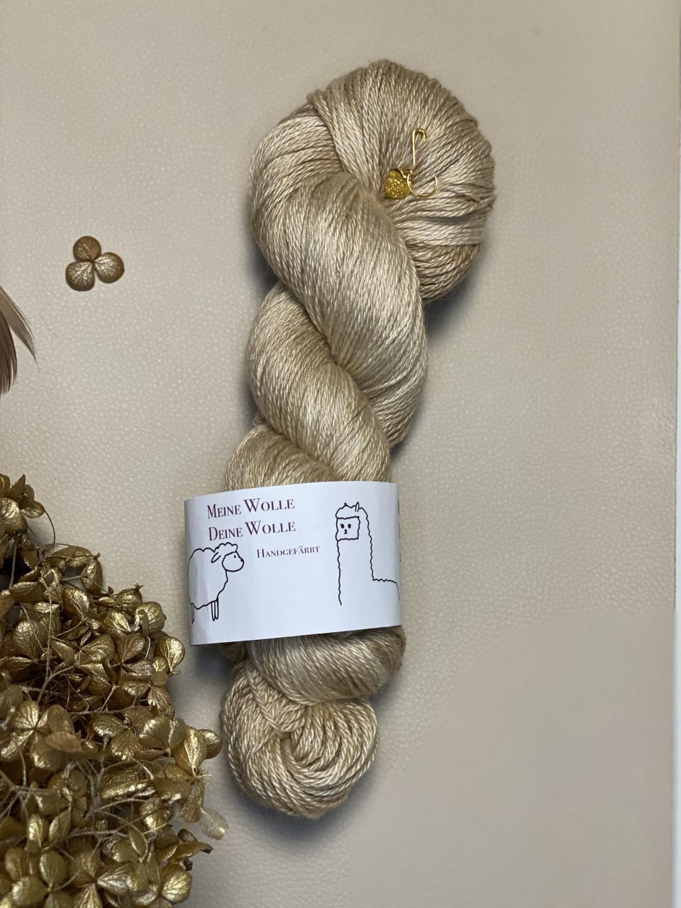 MerinoYakSeide 366 - semi solid - Camel – Bild 3