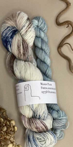 4-fach Sockenwolle fine - River Pepple - inklusive Mini