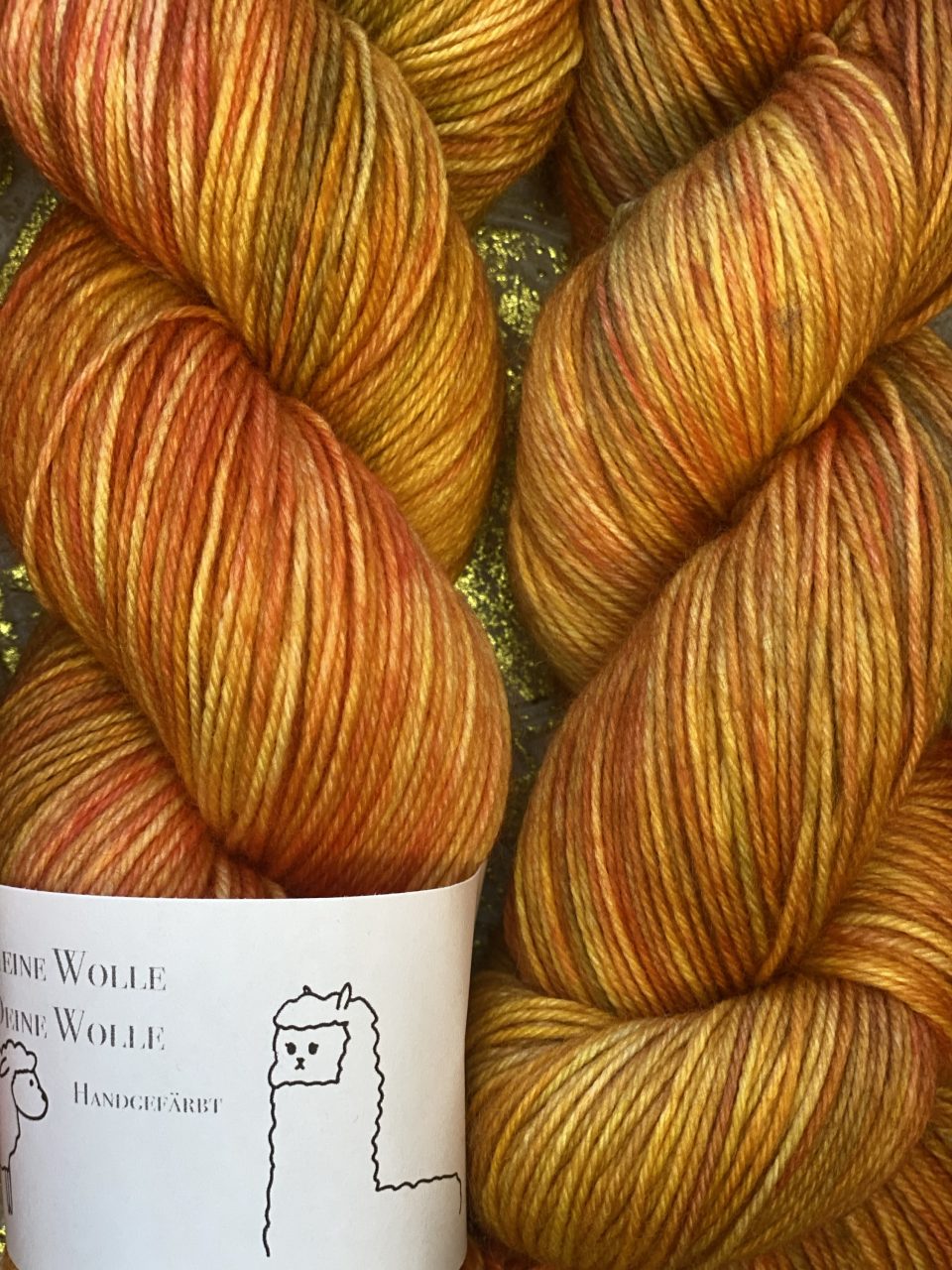 4-fach Sockenwolle fine - Sunset Flame – Bild 2