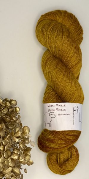 Merinowolle 433 - semi solid - Golden Amber