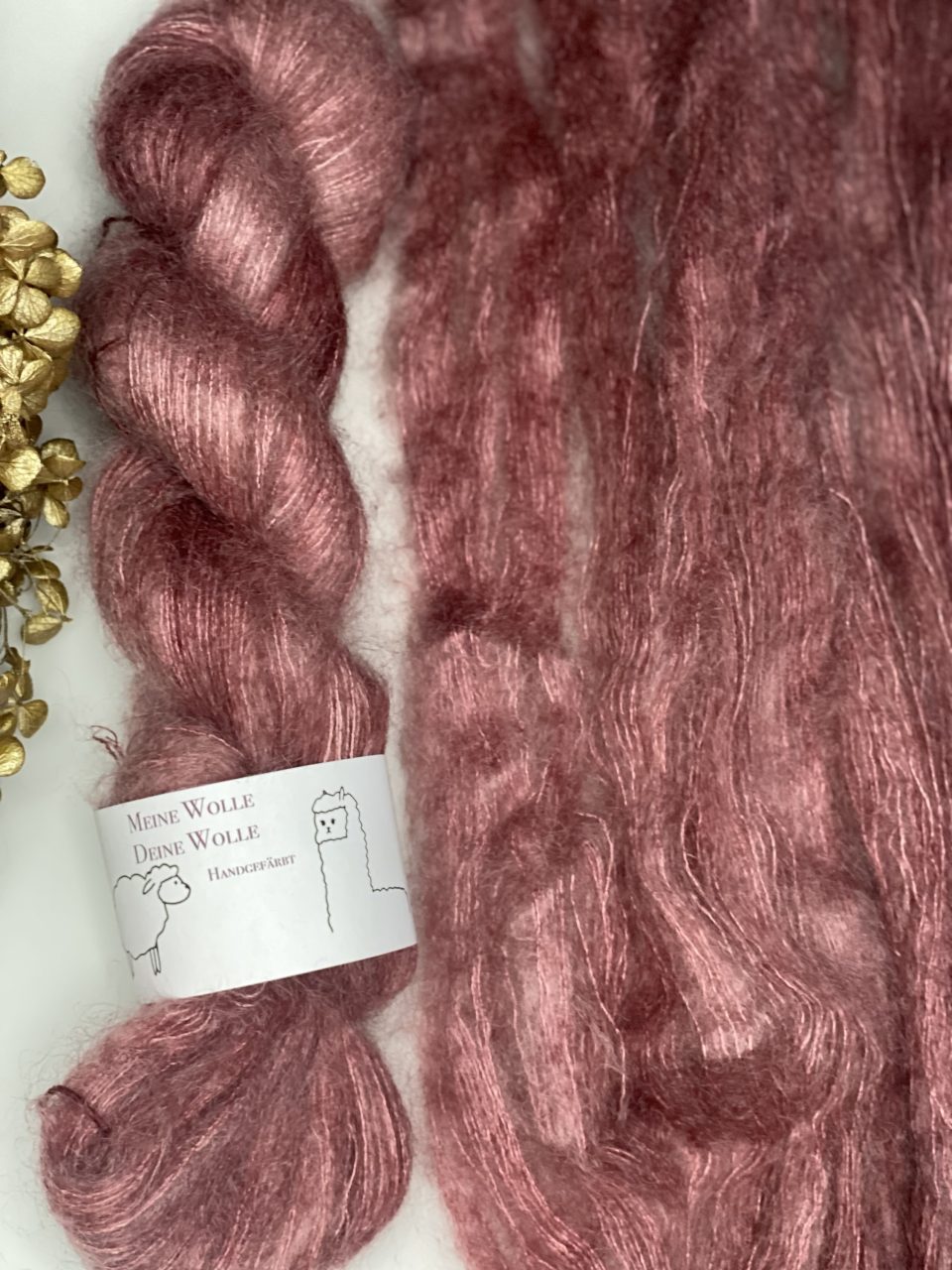 Kid Mohair 50 g- semi solid- Wine Soirée