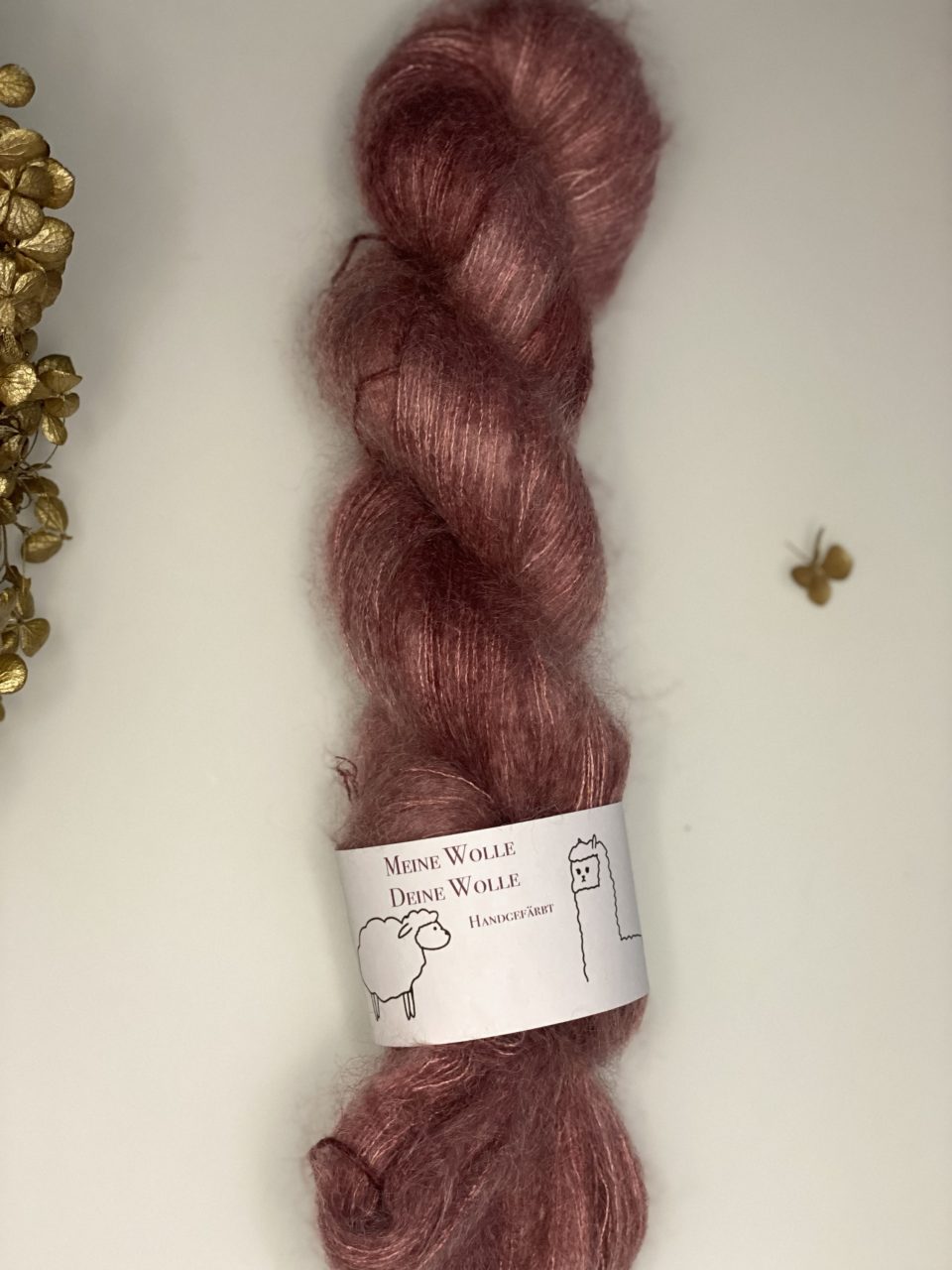 Kid Mohair 50 g- semi solid- Wine Soirée – Bild 2