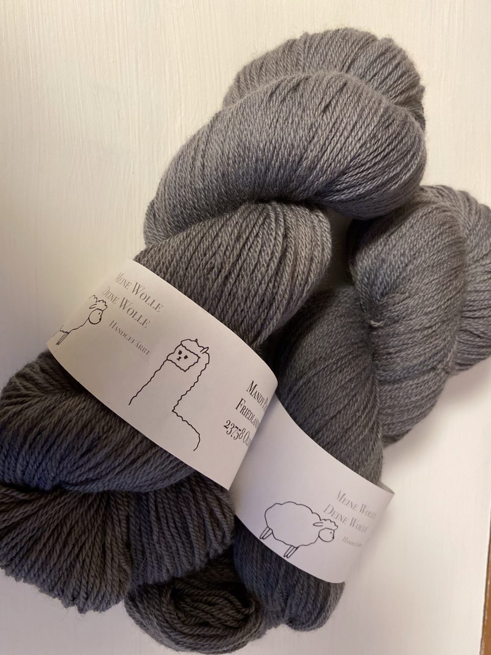 Merinowolle 433 - semi solid - Charcoal – Bild 2