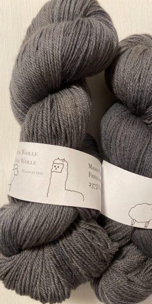 Merinowolle 433 - semi solid - Charcoal