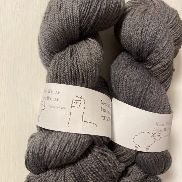 Merinowolle 433 - semi solid - Charcoal