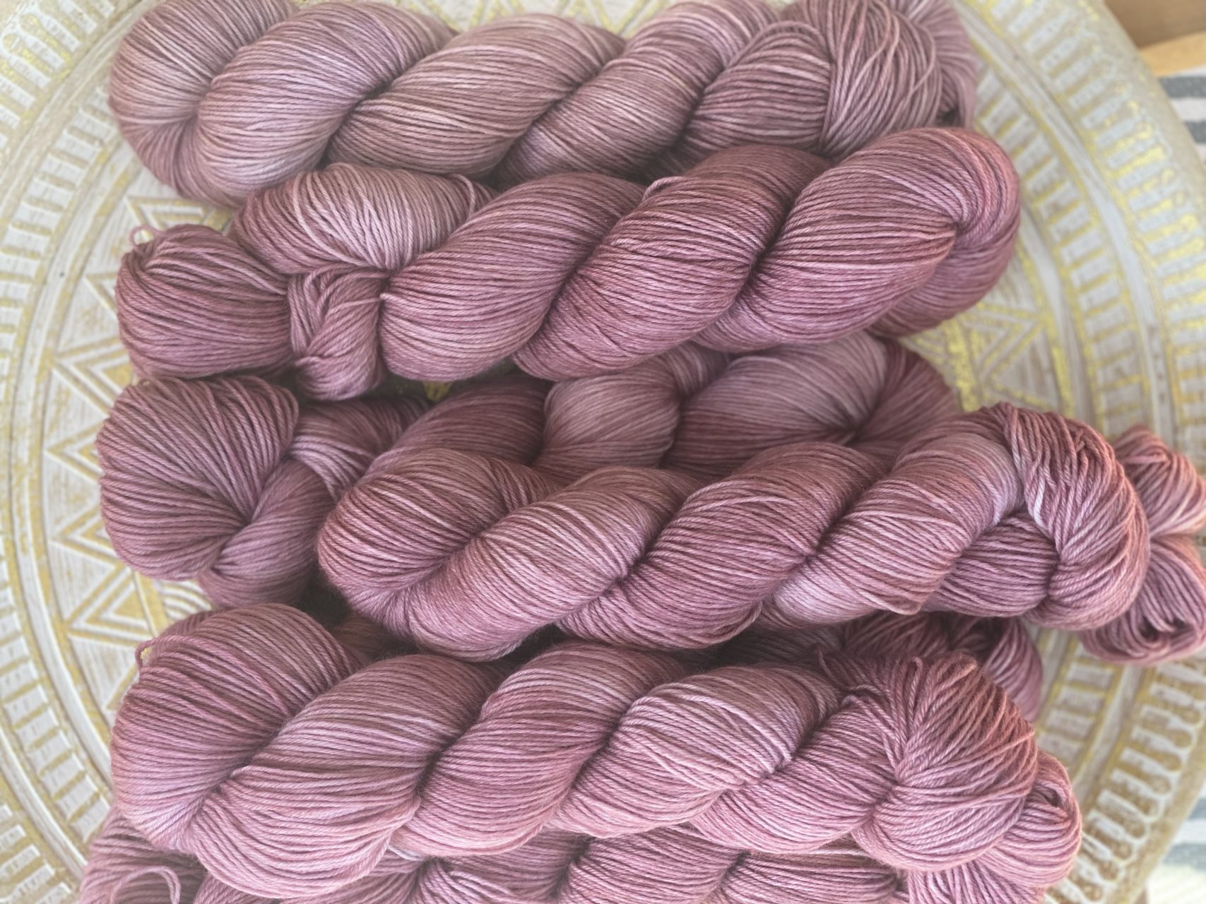 4-fach Sockenwolle fine - semi solid - Blooming Heather – Bild 5