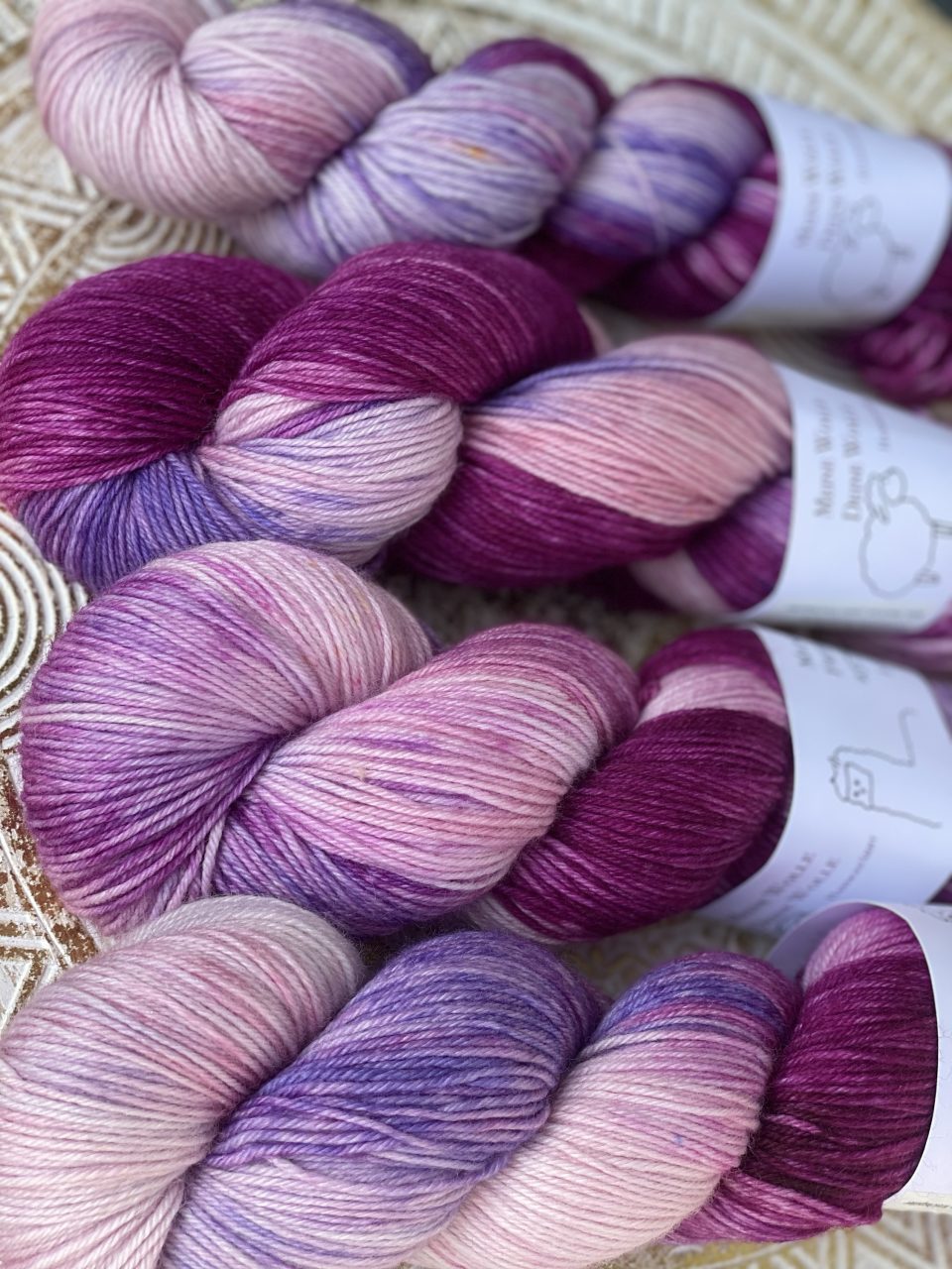 4-fach Sockenwolle fine - Amethyst Glow