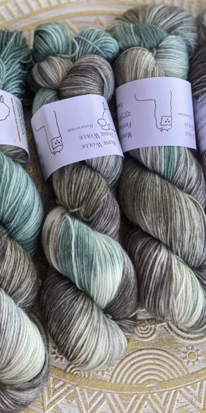 4-fach Sockenwolle fine - Marbel Sage