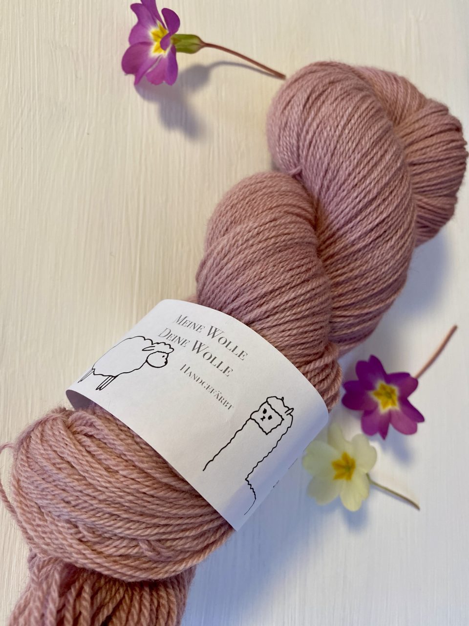 Merinowolle 433 - semi solid - Puderrose