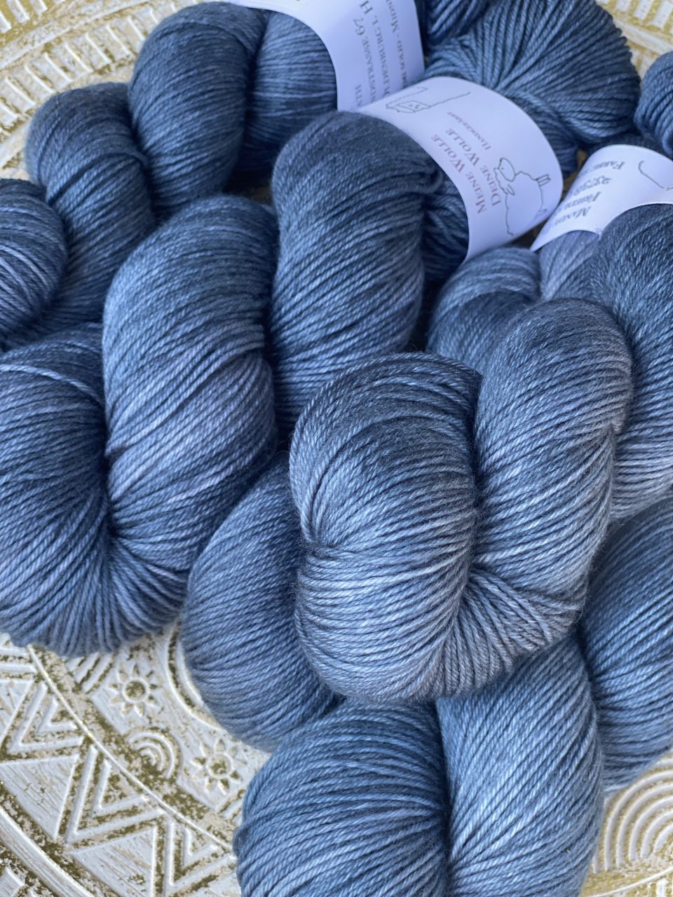 4-fach Sockenwolle fine - semi solid - Midnight Fog – Bild 2