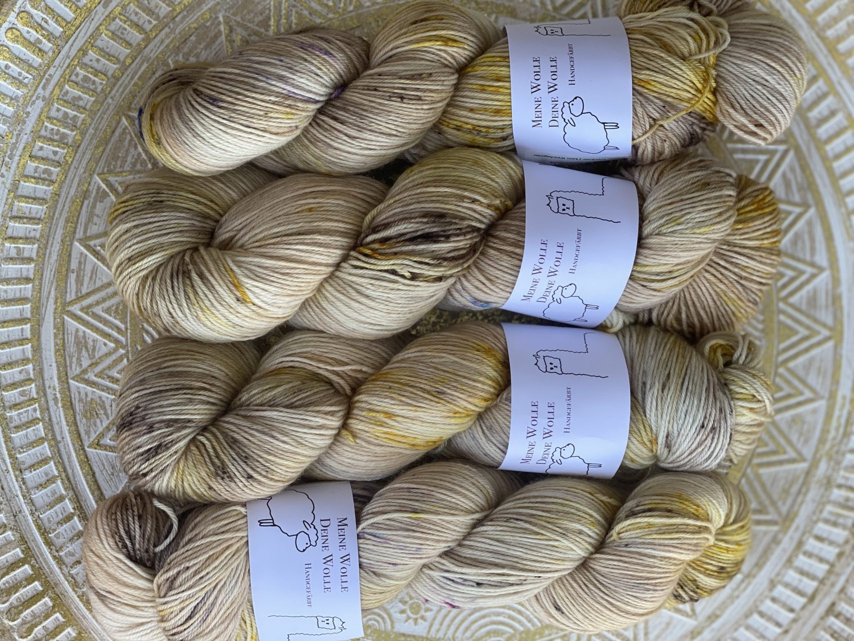 4-fach Sockenwolle fine - Honey Drizzle