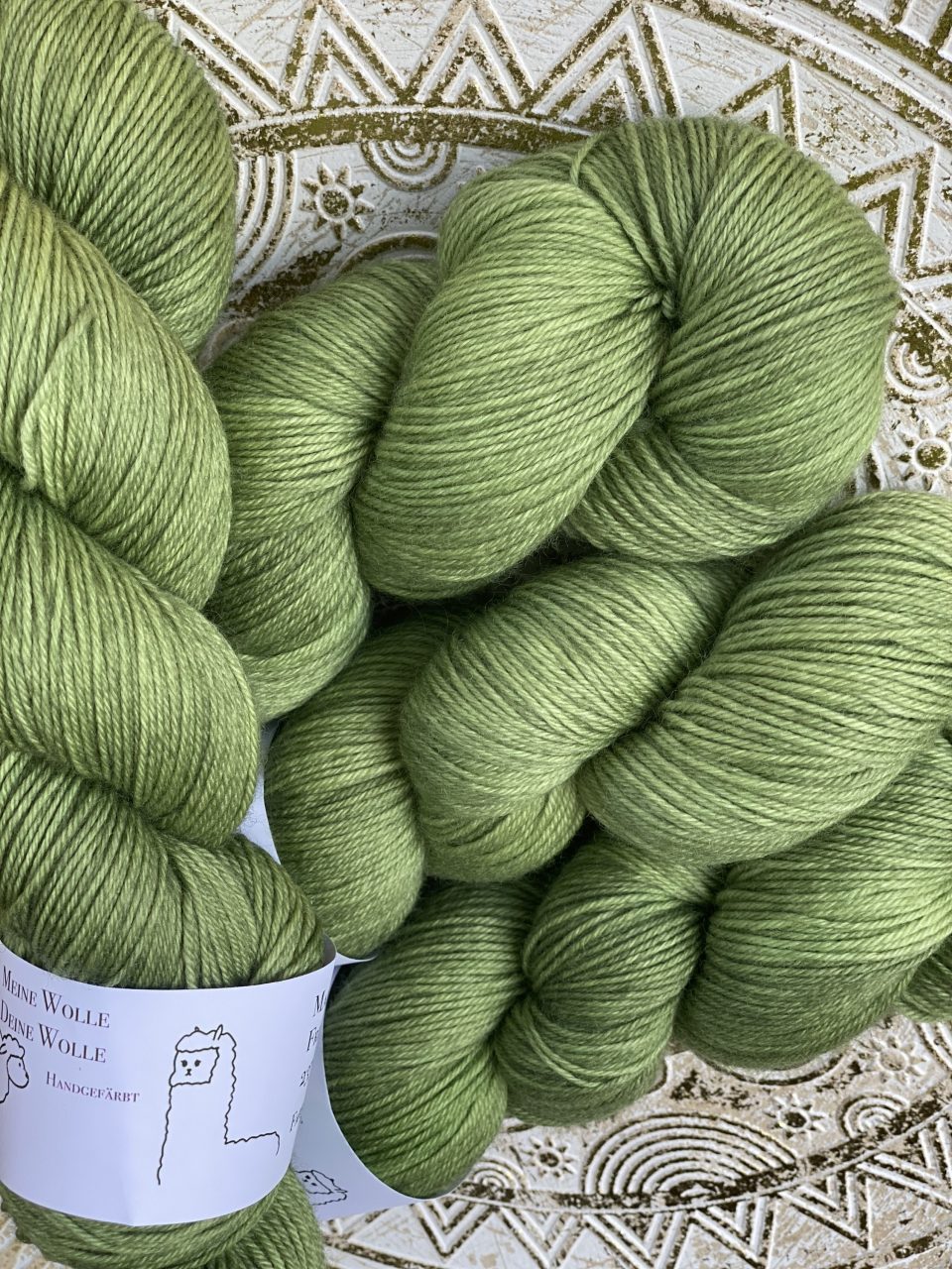 4-fach Sockenwolle fine - semi solid - Herbal Charm – Bild 3