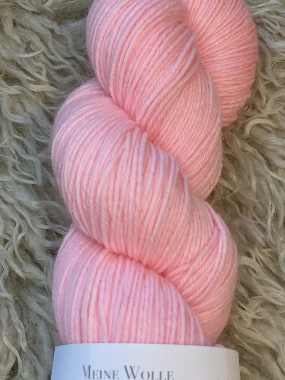 4-fach Sockenwolle fine - semi solid - Babyrose