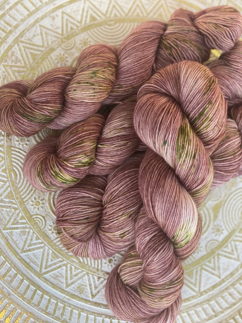 4-fach Sockenwolle fine - Antique Rosegarden – Bild 3