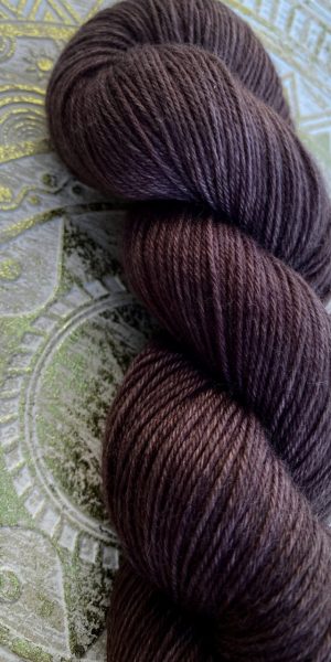 4-fach Sockenwolle fine - semi solid - Warm Chocolate