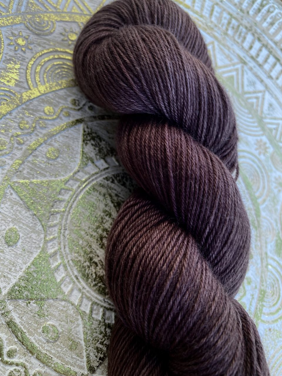 4-fach Sockenwolle fine - semi solid - Warm Chocolate