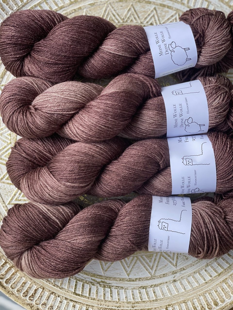 MerinoSeide 70/30 - semi solid - Warm Chocolate – Bild 2