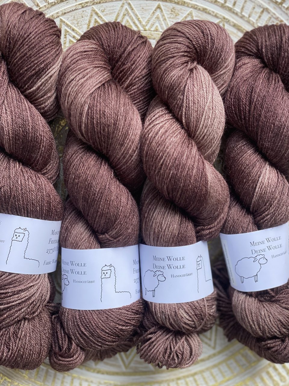 MerinoSeide 70/30 - semi solid - Warm Chocolate – Bild 3