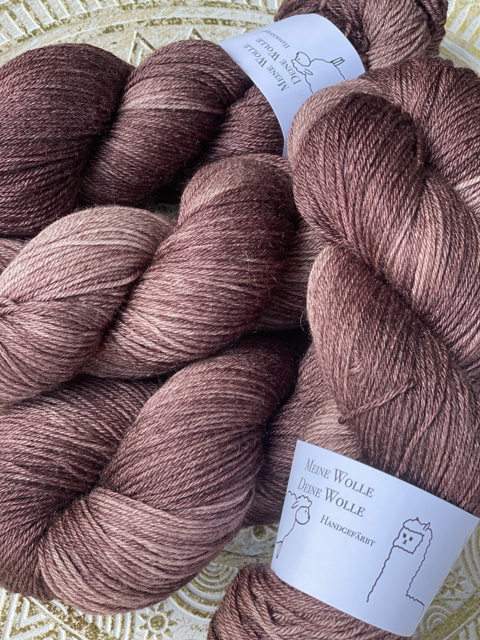 MerinoSeide 70/30 - semi solid - Warm Chocolate – Bild 4