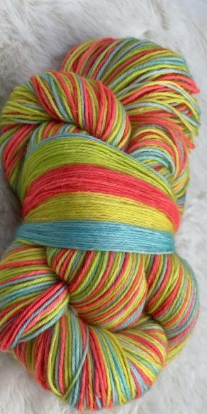 4-fach Sockenwolle fine - Mini Stripe 03