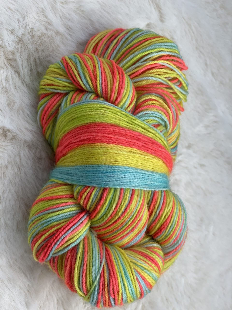 4-fach Sockenwolle fine - Mini Stripe 03