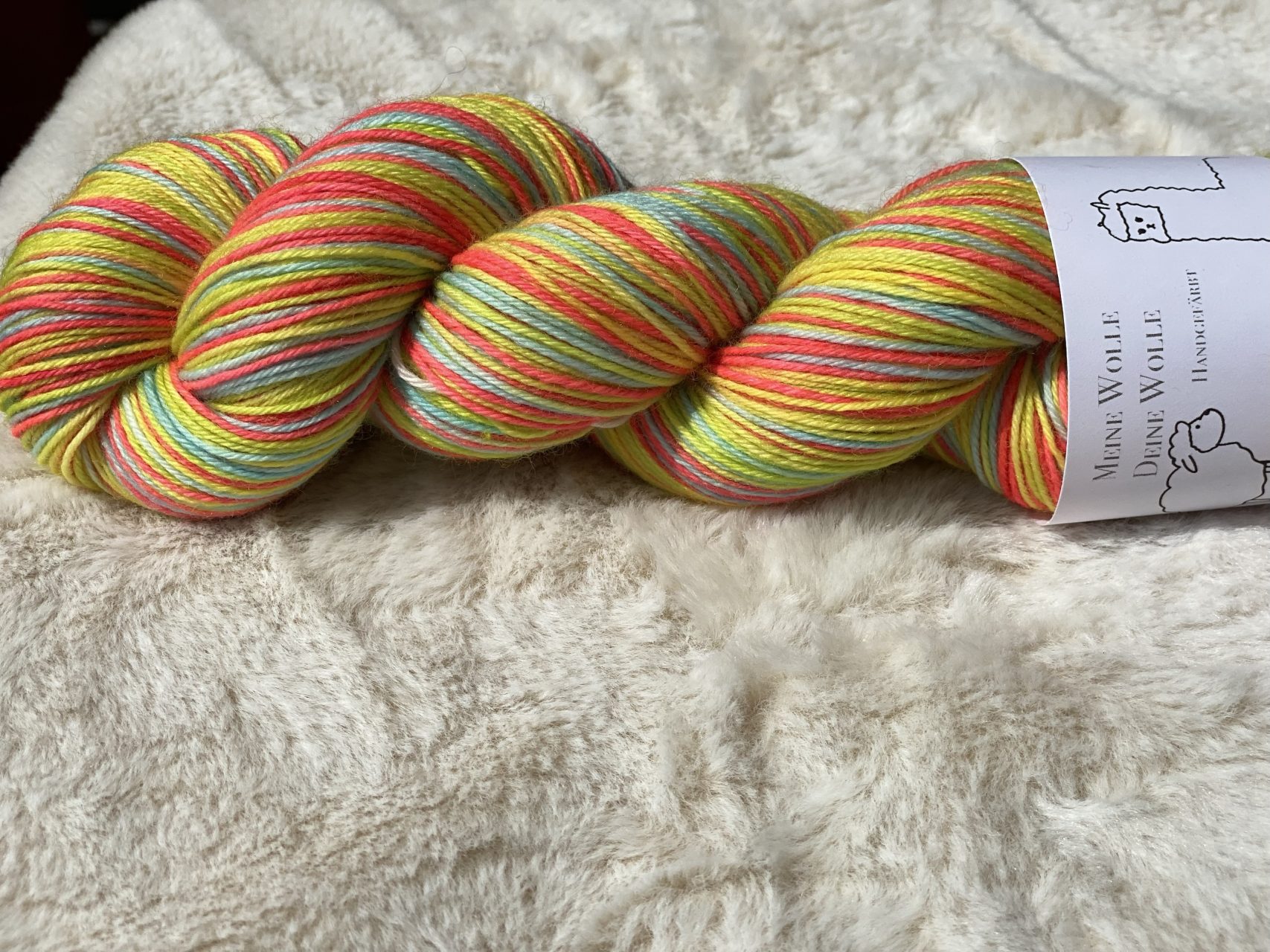 4-fach Sockenwolle fine - Mini Stripe 03 – Bild 2