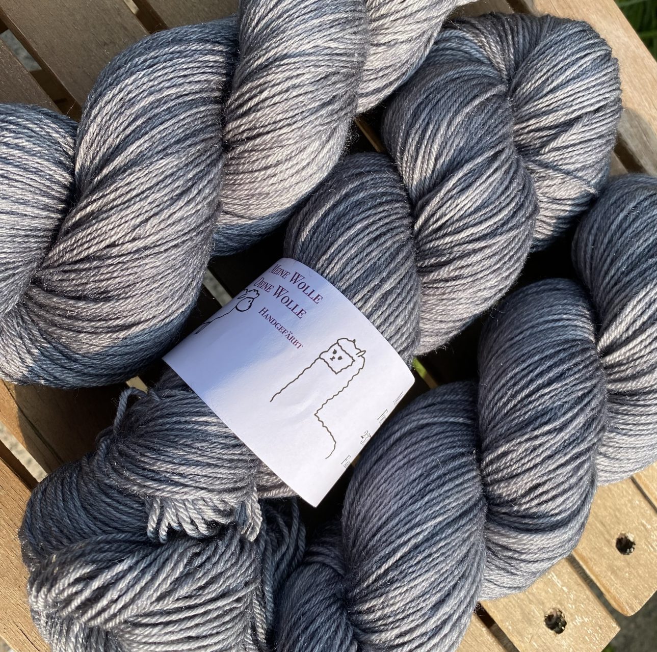 MerinoSeide 70/30 - semi solid - Silver Metal – Bild 4