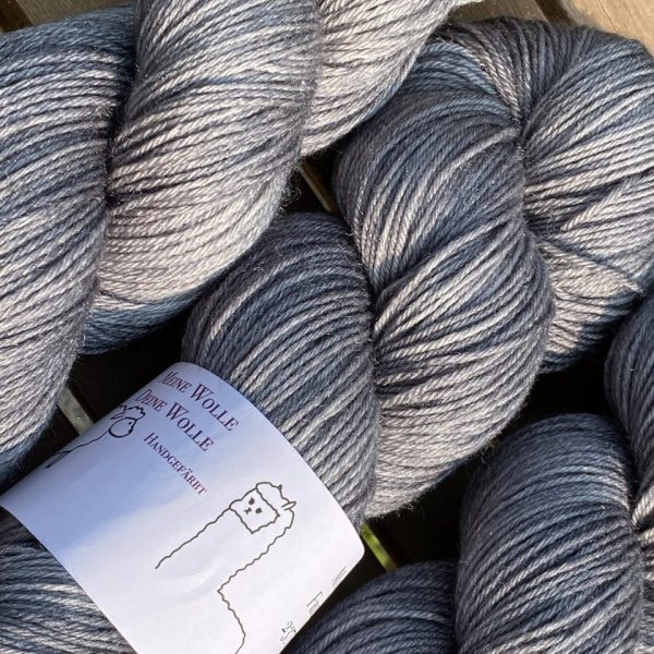 MerinoSeide 70/30 - semi solid - Silver Metal