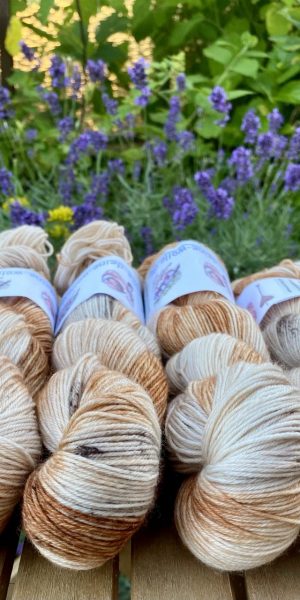 4-fach Sockenwolle fine - Caramel Swirl