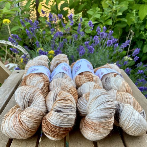 4-fach Sockenwolle fine - Caramel Swirl