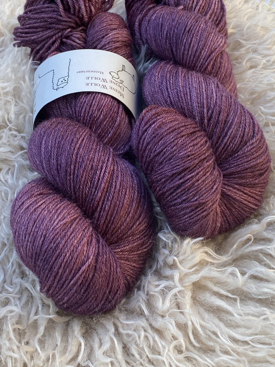 MerinoSeide 70/30 - semi solid - Velvet Evening – Bild 3