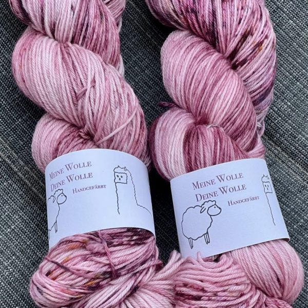 4-fach Sockenwolle extra fein - Pale Flower