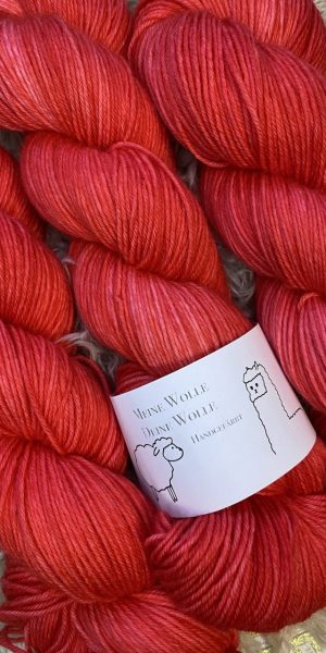 4-fach Sockenwolle fine - semi solid - Flamenco