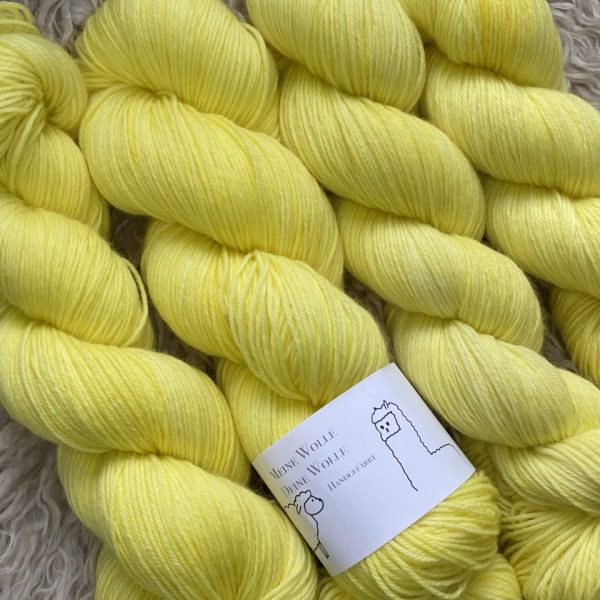4-fach Sockenwolle fine - semi solid - Citrus Sorbet