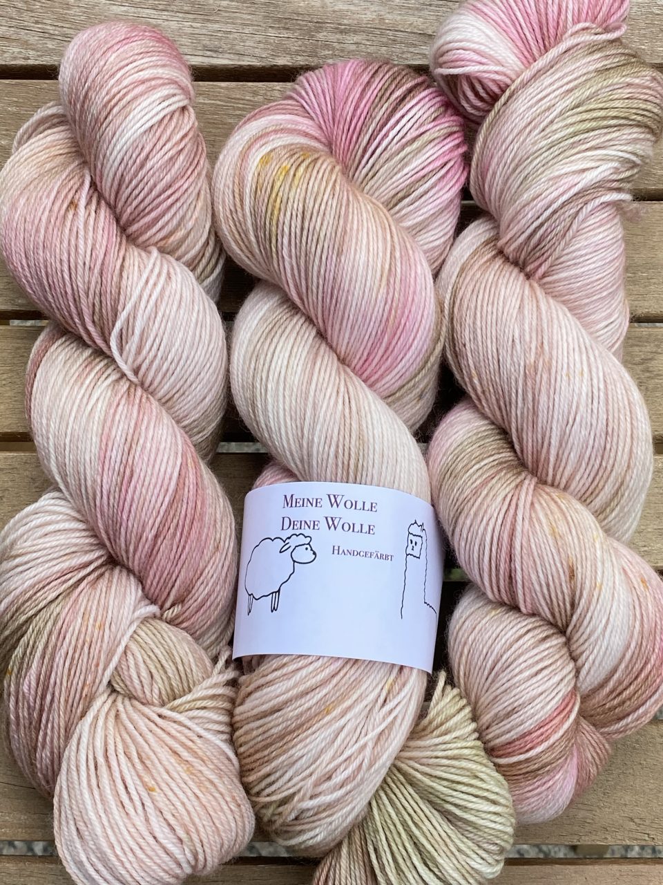 4-fach Sockenwolle fine - Raspberry Milk