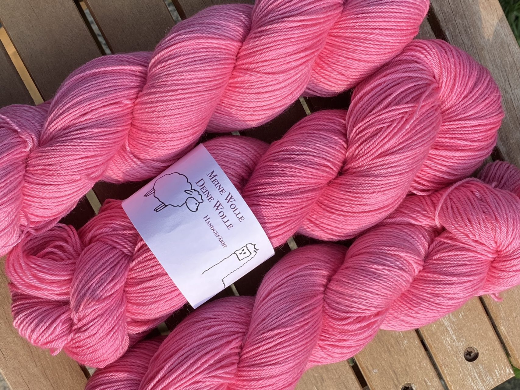 MerinoRoyalSeide - semi solid - Sweetheart Pink – Bild 2